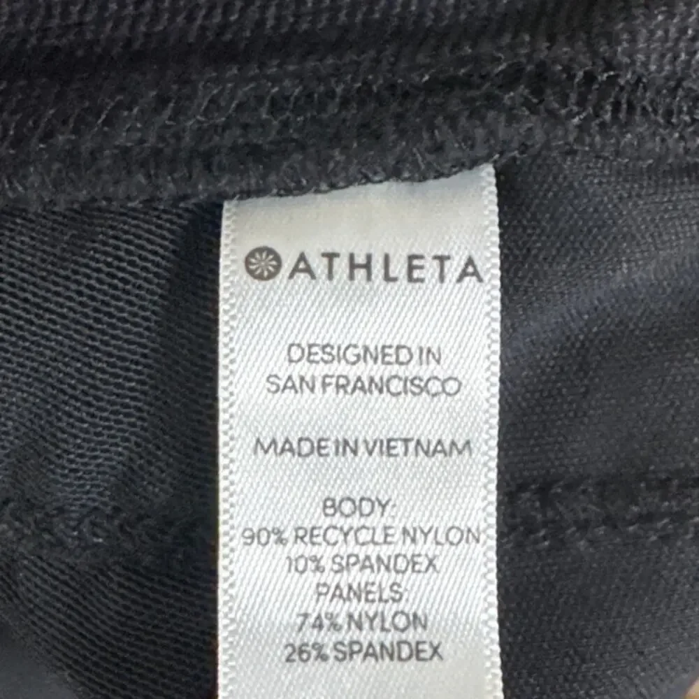 Athleta Headlands Hybrid Cargo Tight Leggings Black Size 4